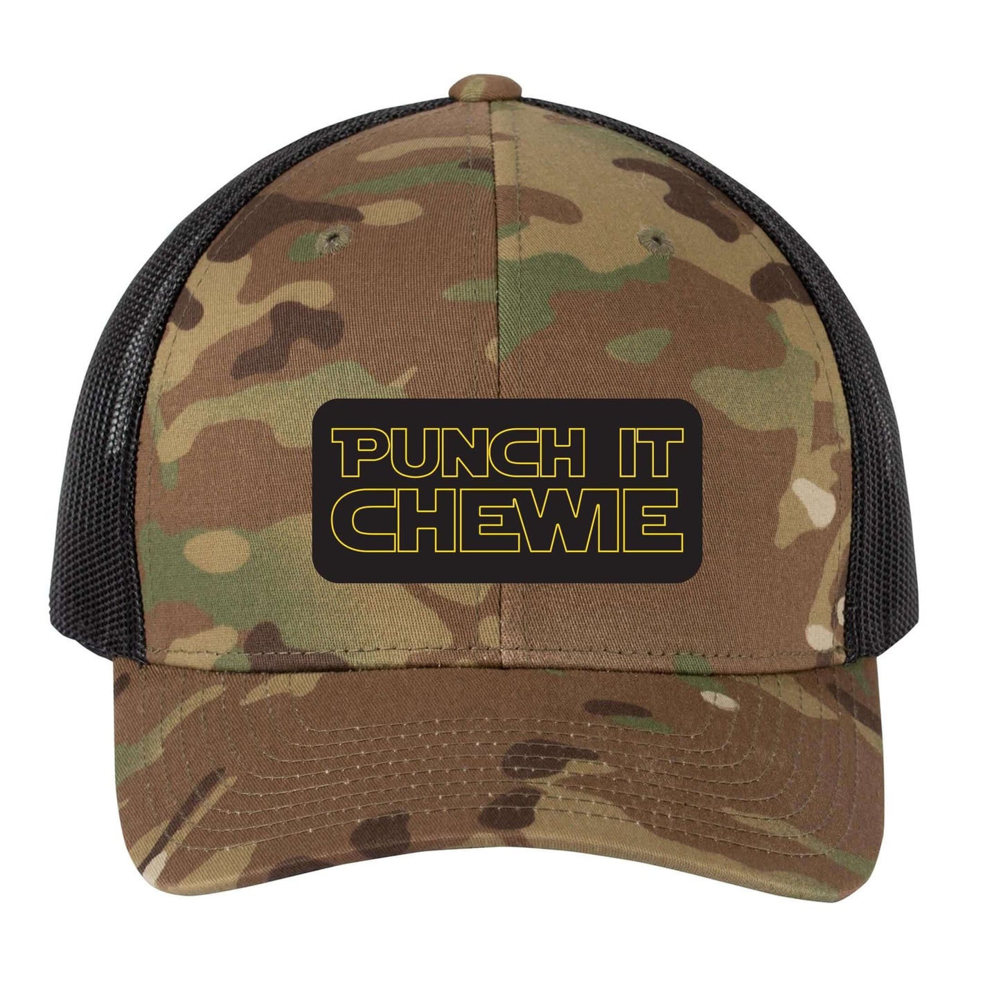 Punch It Chewie | Men's Trucker Cap | Mesh Hat | Nerd Hat | Sarcastic Hat | Unisex | Funny Hat