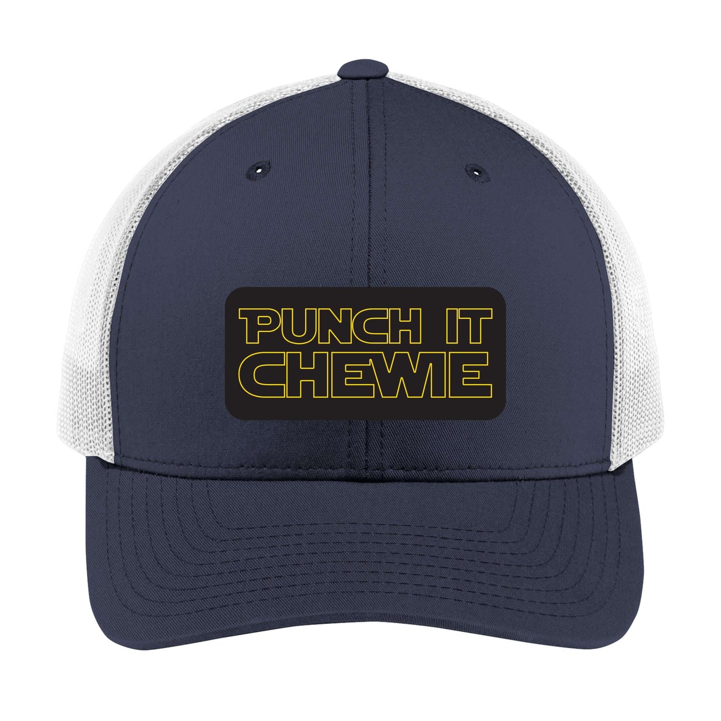 Punch It Chewie | Men's Trucker Cap | Mesh Hat | Nerd Hat | Sarcastic Hat | Unisex | Funny Hat