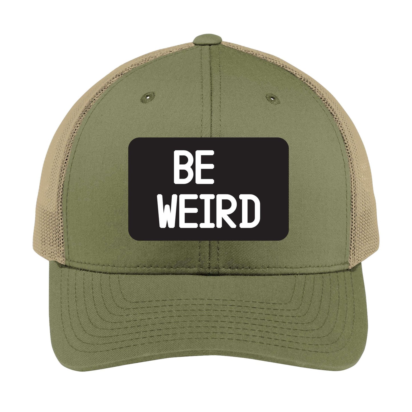 Be Weird | Men's Trucker Cap | Mesh Hat | Nerd Hat | Funny Gift | Unisex | Funny Hat