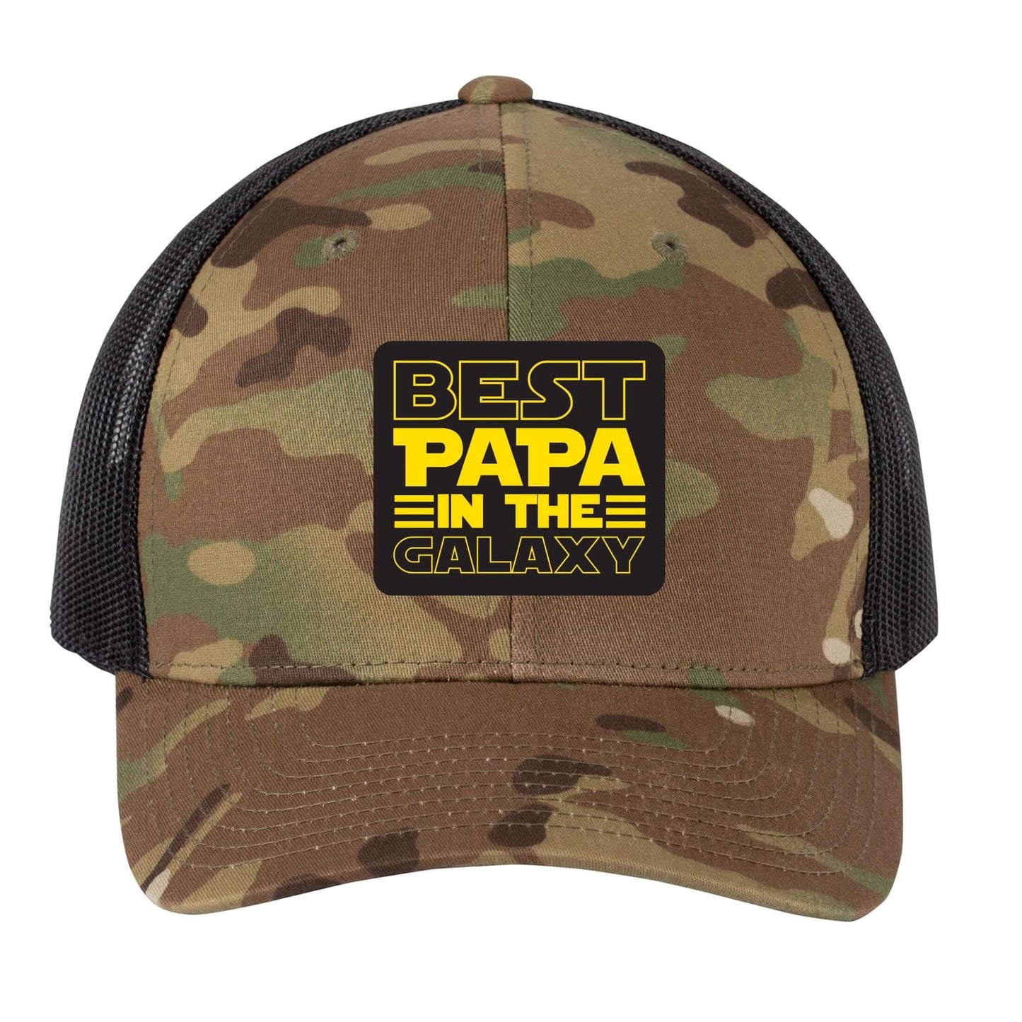 Best Papa in the Galaxy | Men's Trucker Cap | Mesh Hat | Nerd Hat | Father Day Gift | Grandpa Hat | Funny Hat