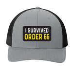 I Survived Order 66 | Men's Trucker Cap | Mesh Hat | Nerd Hat | Science Fiction Hat | Unisex | Funny Hat