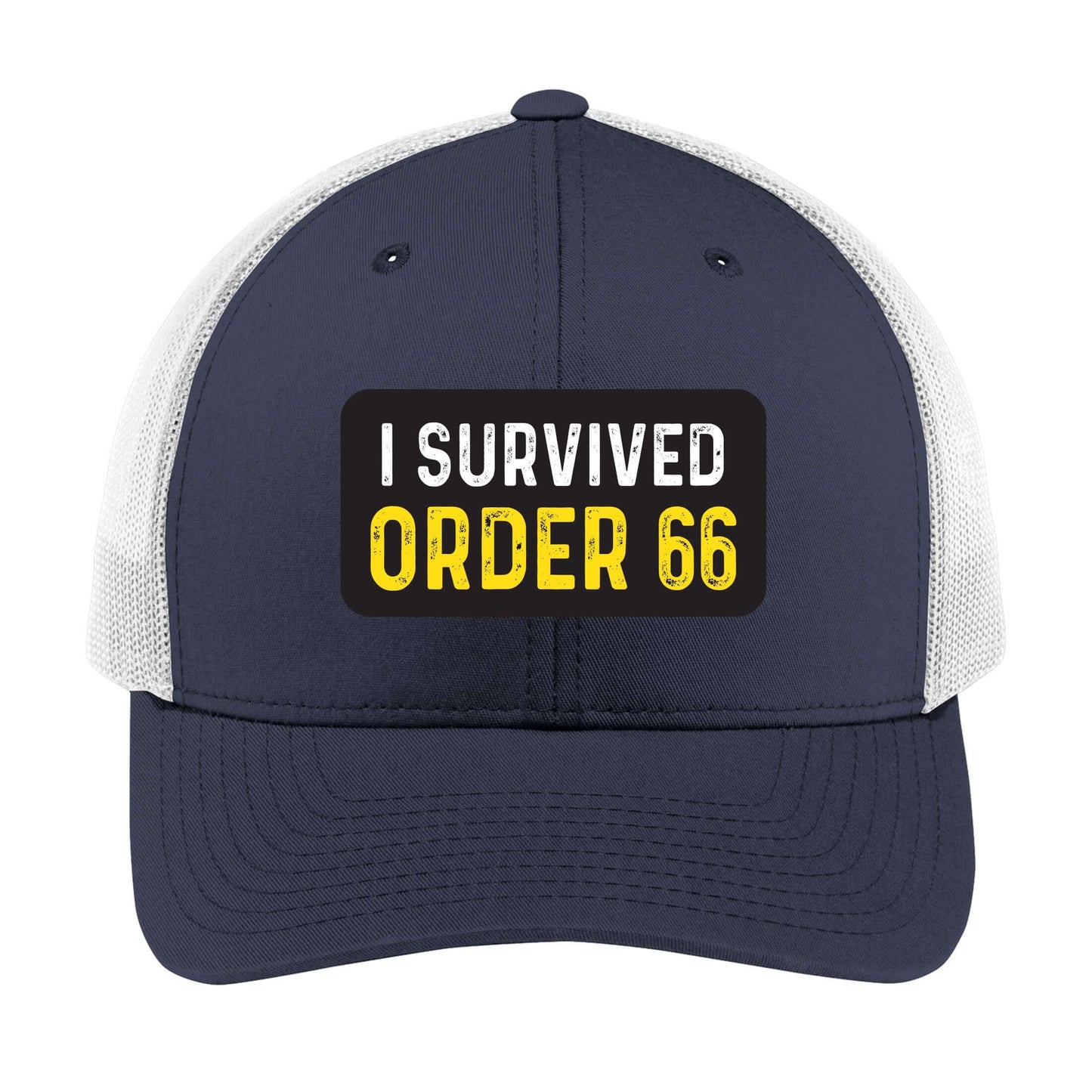 I Survived Order 66 | Men's Trucker Cap | Mesh Hat | Nerd Hat | Science Fiction Hat | Unisex | Funny Hat