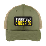 I Survived Order 66 | Men's Trucker Cap | Mesh Hat | Nerd Hat | Science Fiction Hat | Unisex | Funny Hat