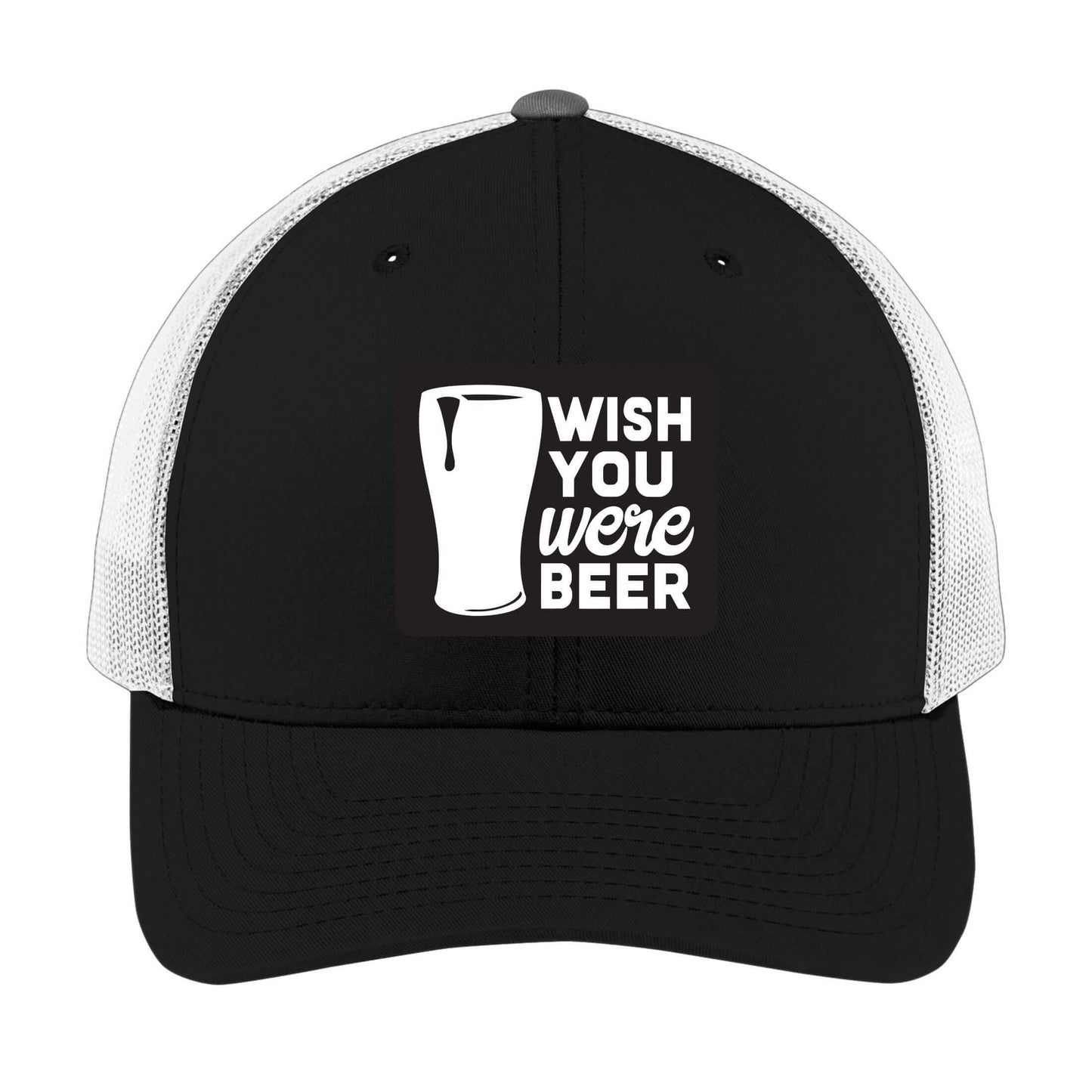 Wish You Were Beer | Men's Trucker Cap | Mesh Hat | Nerd Hat | Drinking Hat | Unisex | Funny Hat