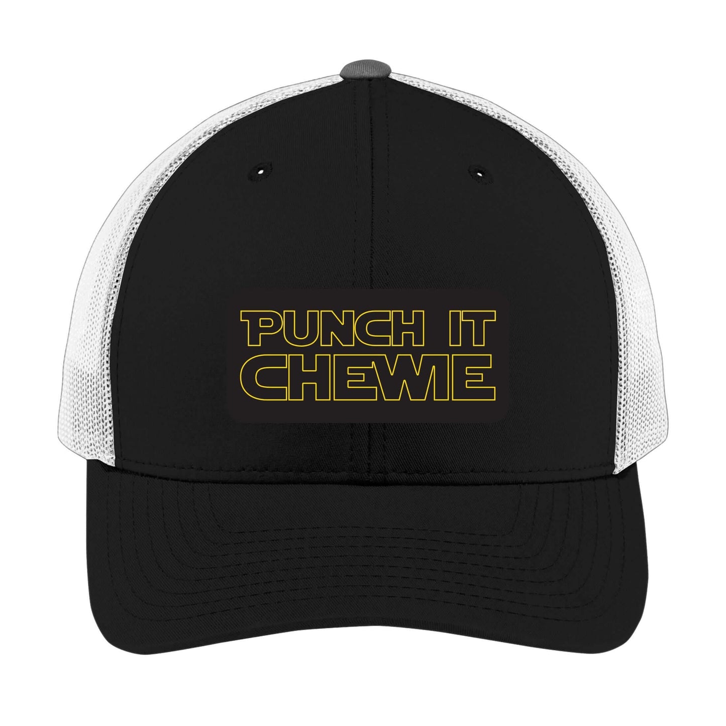 Punch It Chewie | Men's Trucker Cap | Mesh Hat | Nerd Hat | Sarcastic Hat | Unisex | Funny Hat