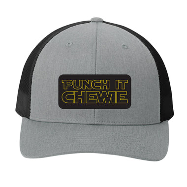 Punch It Chewie | Men's Trucker Cap | Mesh Hat | Nerd Hat | Sarcastic Hat | Unisex | Funny Hat