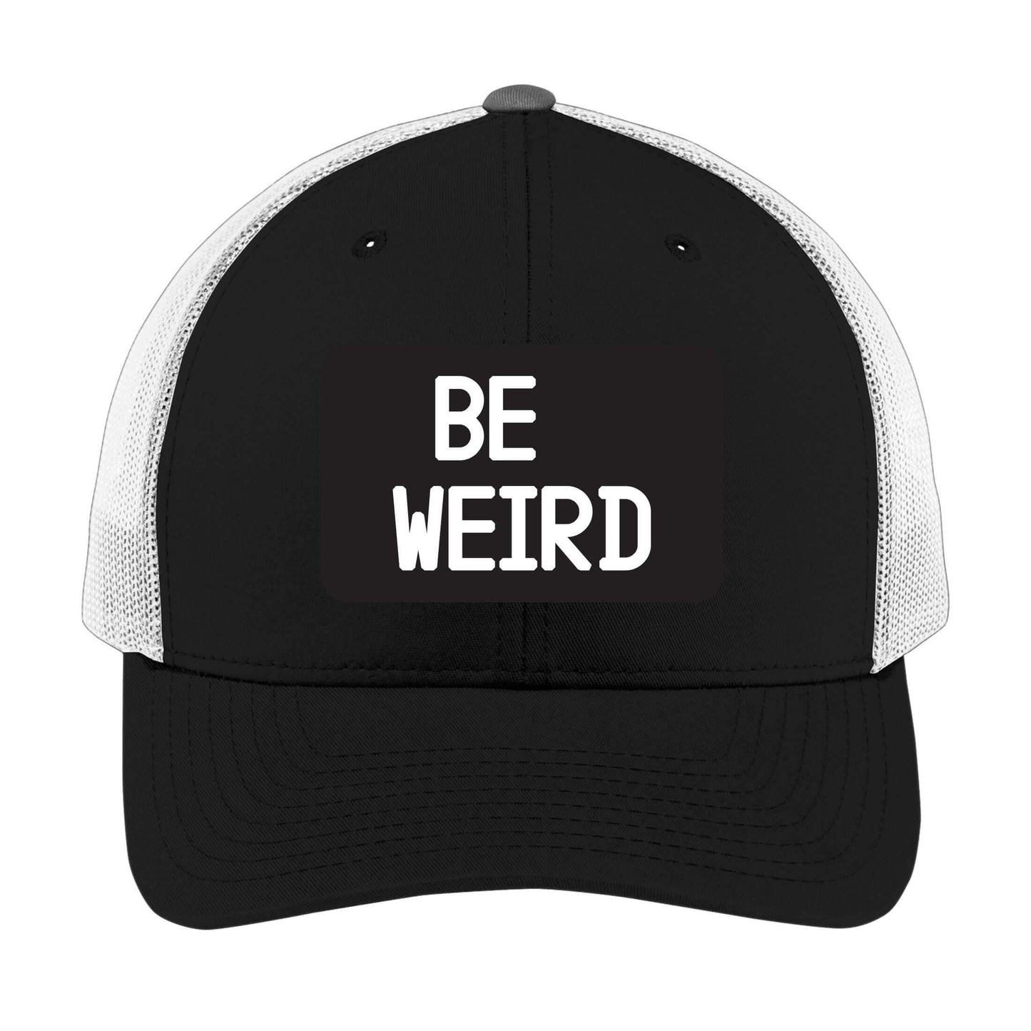 Be Weird | Men's Trucker Cap | Mesh Hat | Nerd Hat | Funny Gift | Unisex | Funny Hat