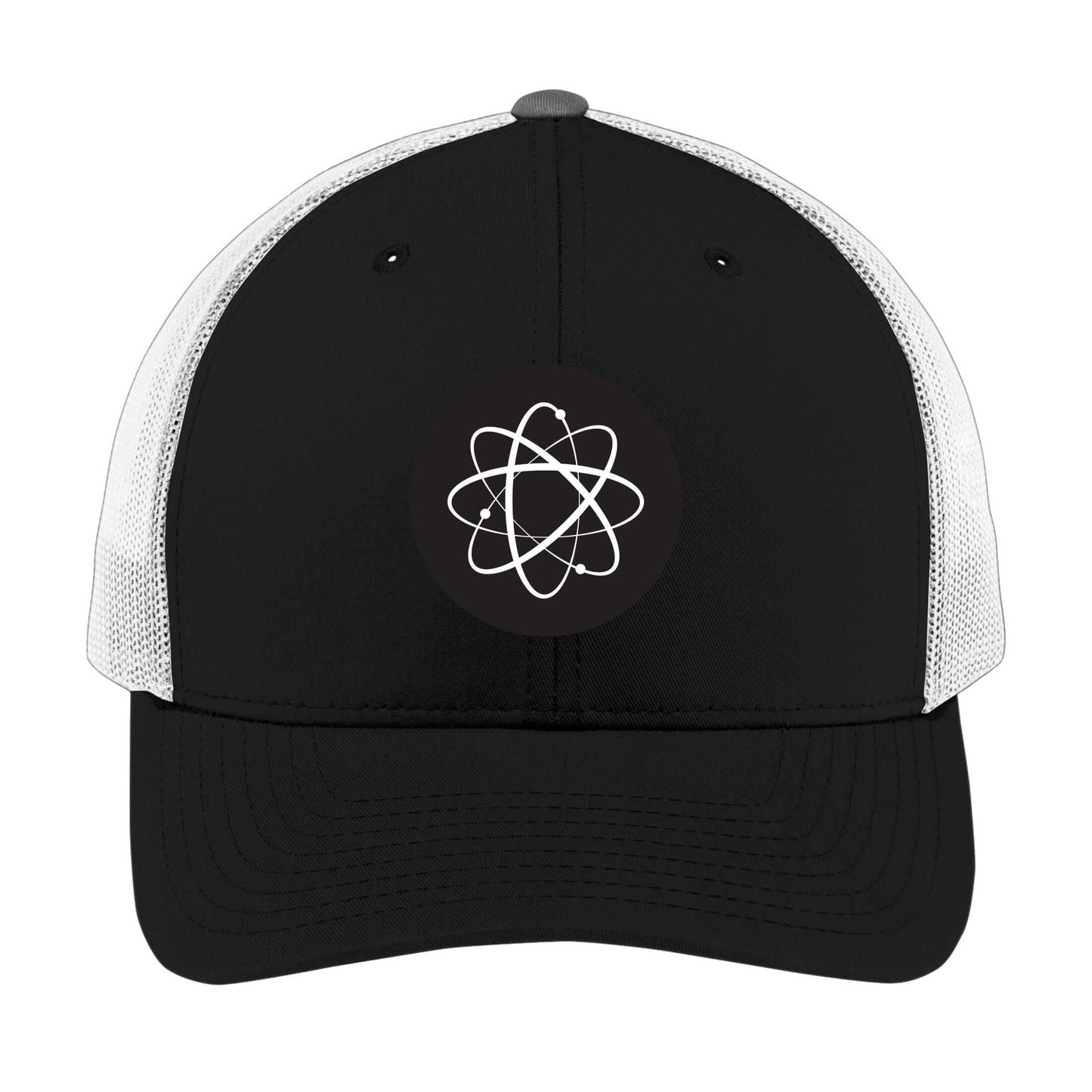 Atomic Symbol | Men's Trucker Cap | Mesh Hat | Nerd Hat | Sarcastic Hat | Unisex | Funny Hat