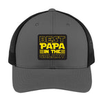 Best Papa in the Galaxy | Men's Trucker Cap | Mesh Hat | Nerd Hat | Father Day Gift | Grandpa Hat | Funny Hat