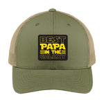 Best Papa in the Galaxy | Men's Trucker Cap | Mesh Hat | Nerd Hat | Father Day Gift | Grandpa Hat | Funny Hat