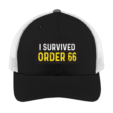 I Survived Order 66 | Men's Trucker Cap | Mesh Hat | Nerd Hat | Science Fiction Hat | Unisex | Funny Hat