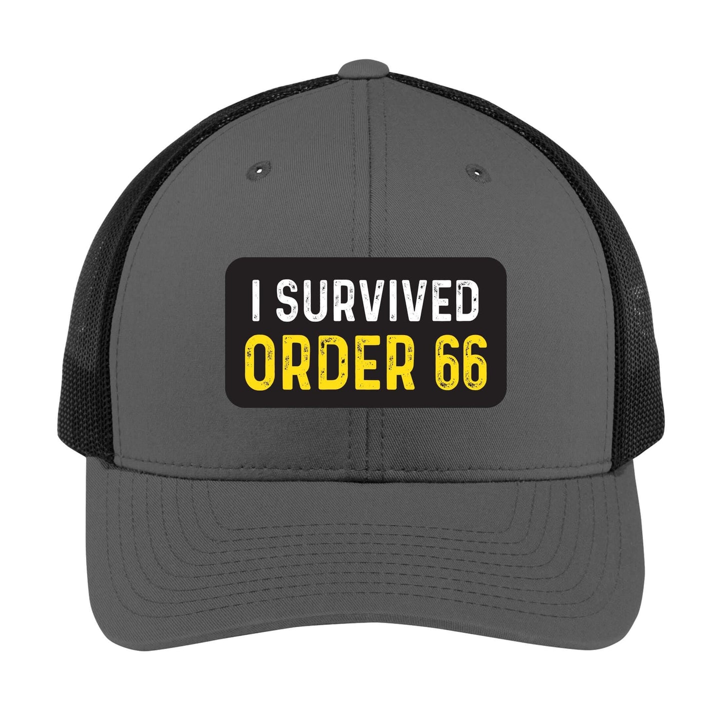 I Survived Order 66 | Men's Trucker Cap | Mesh Hat | Nerd Hat | Science Fiction Hat | Unisex | Funny Hat