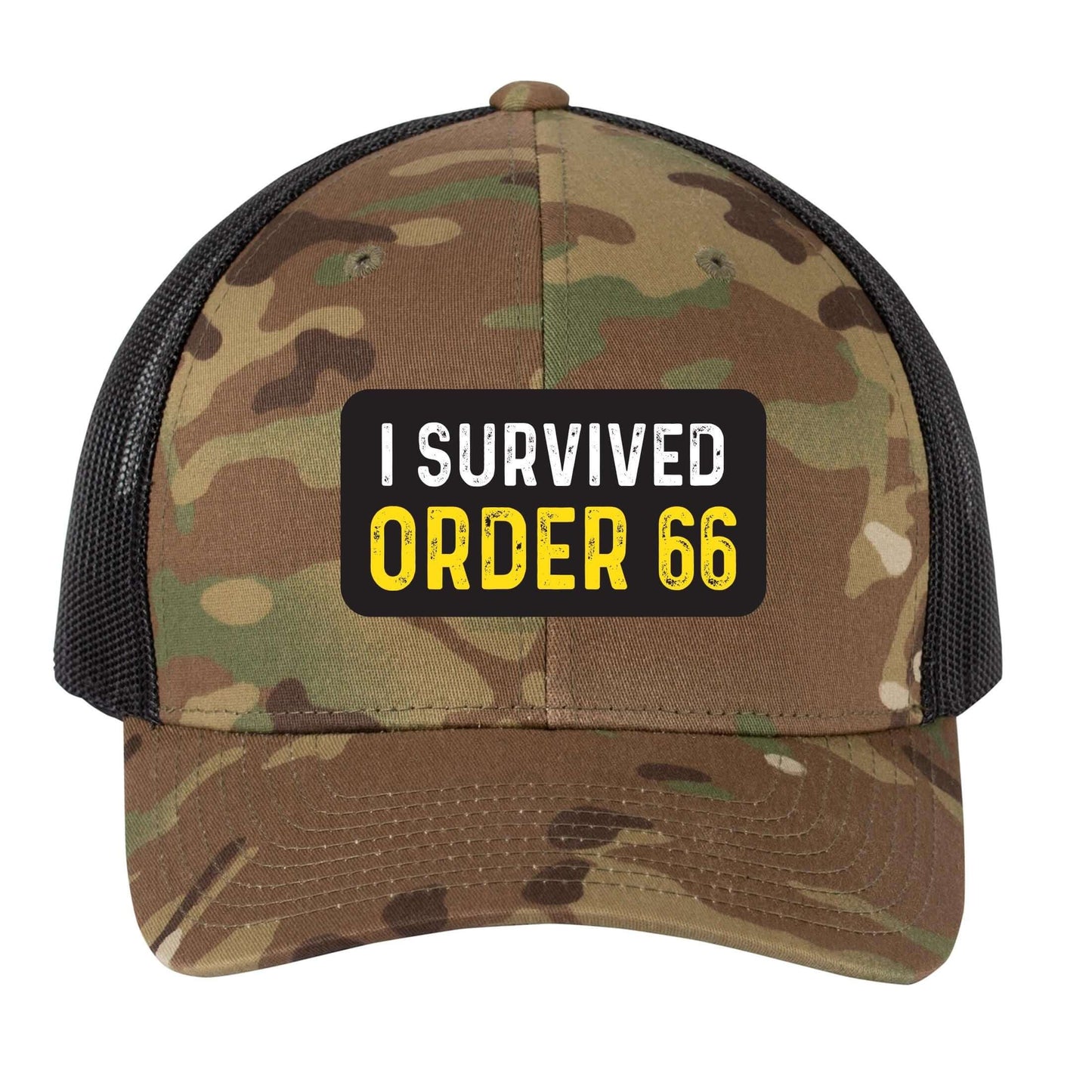 I Survived Order 66 | Men's Trucker Cap | Mesh Hat | Nerd Hat | Science Fiction Hat | Unisex | Funny Hat