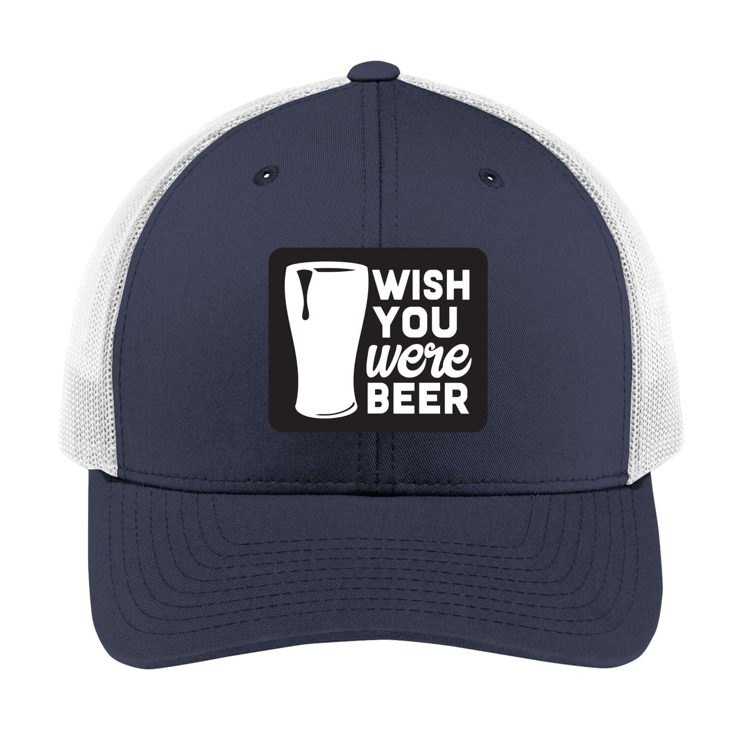 Wish You Were Beer | Men's Trucker Cap | Mesh Hat | Nerd Hat | Drinking Hat | Unisex | Funny Hat