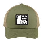 Wish You Were Beer | Men's Trucker Cap | Mesh Hat | Nerd Hat | Drinking Hat | Unisex | Funny Hat