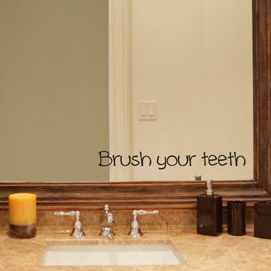 Brush your teeth Wall Decal | Wall Sticker