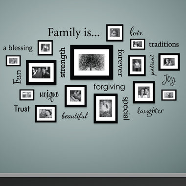 Family is... Wall Decal - Family Decor - Decals for Picture Wall - Gallery Wall Decals