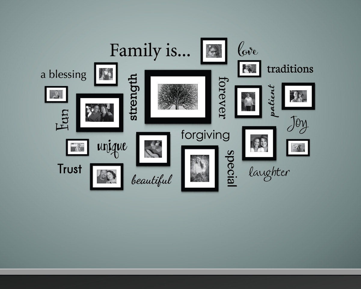 Family is... Wall Decal - Family Decor - Decals for Picture Wall - Gallery Wall Decals