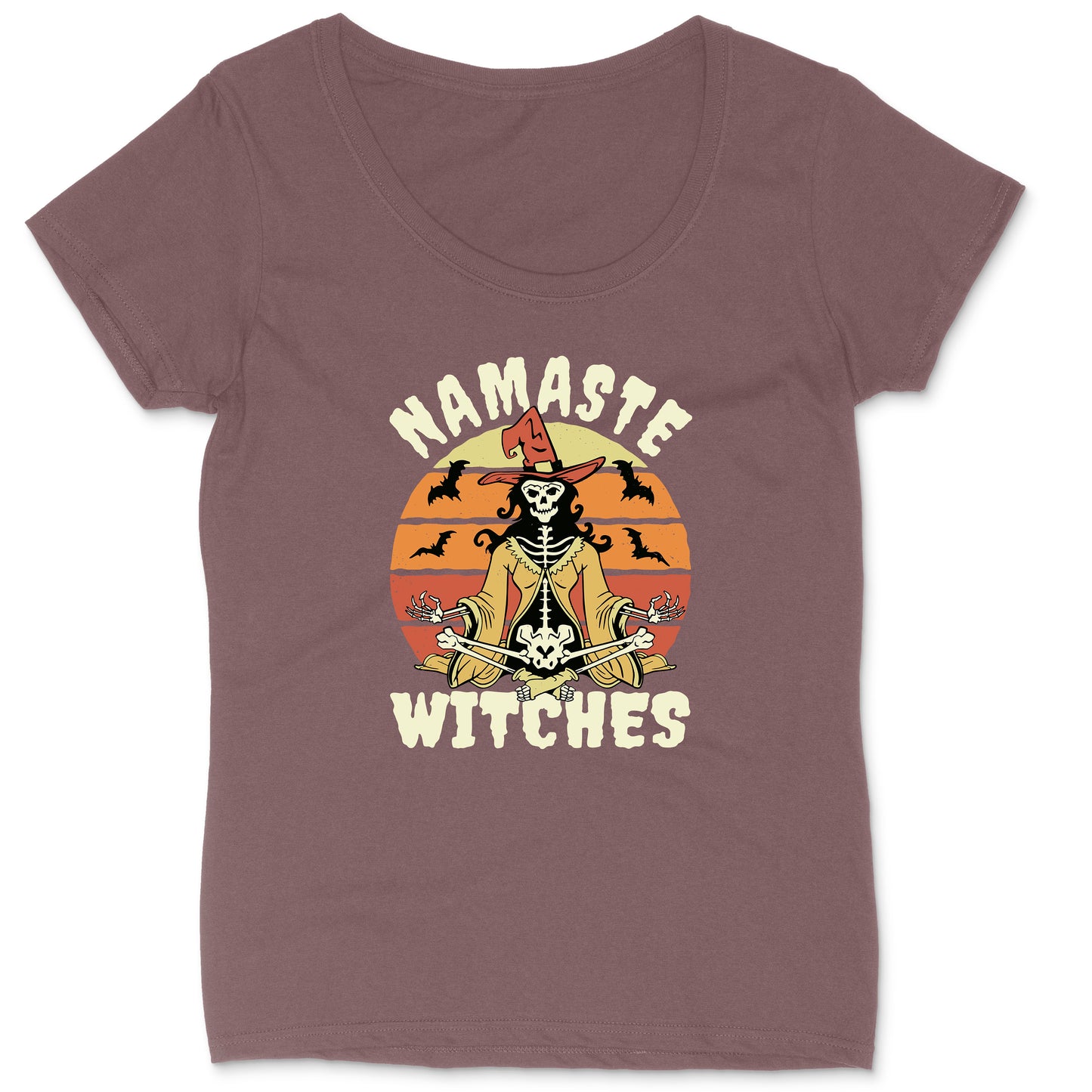 Namaste Witches | Ladies Plus Size T-Shirt | Halloween Shirt | Funny Halloween | Trick and Treat | Halloween Party | Autumn Shirt